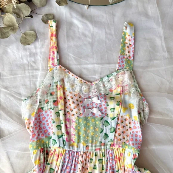 Thorn & Fable Pastel Patchwork Style Dress - Picture 7 of 10